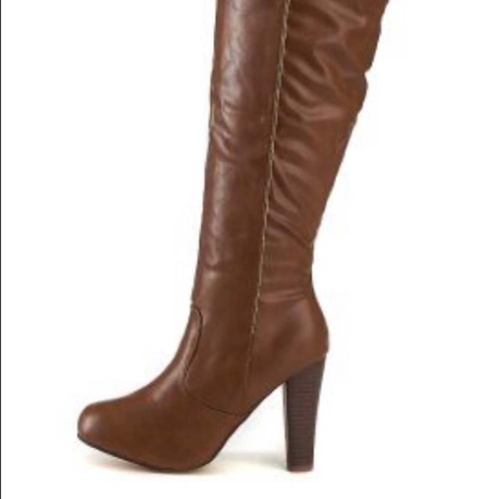 Heeled Knee High Brown Boots Anthropogie/ Women’s